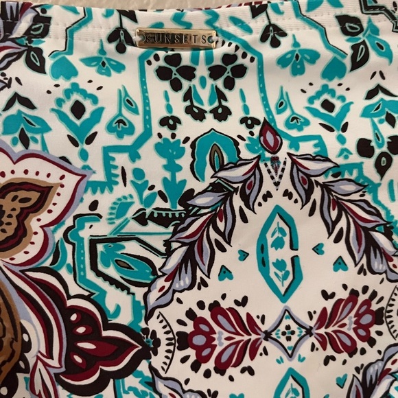 NWT Sunsets Moroccan Market Paisley Print Hipster Swim Bottom (bottoms Only) L - Picture 4 of 6